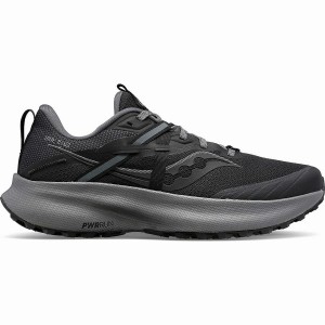 Men's Saucony Ride 15 TR Trail Running Shoes Black / Grey | SG S48075-C14