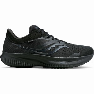 Men's Saucony Ride 16 Running Shoes Black | SG S72045-C60