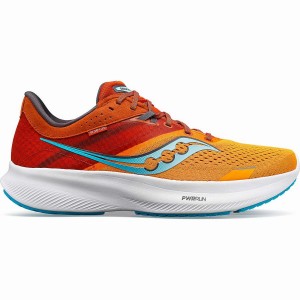 Men's Saucony Ride 16 Wide Running Shoes Yellow / Orange | SG S03247-L91