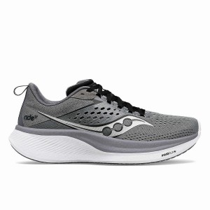 Men's Saucony Ride 17 Running Shoes Black | SG S03571-M36