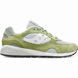 Men's Saucony Shadow 6000 Premium Sneakers Olive / White | SG S53840-S34