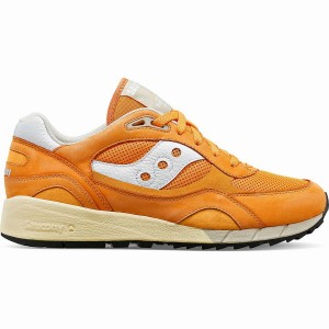 Men's Saucony Shadow 6000 Premium Sneakers Orange / White | SG S09761-F31