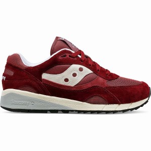 Men's Saucony Shadow 6000 Sneakers Burgundy | SG S87054-P97