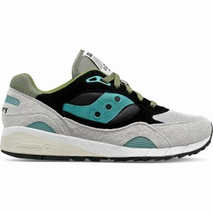 Men's Saucony Shadow 6000 Sneakers Grey / Green / Black | SG S64309-Z40