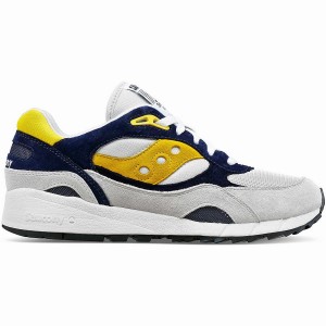 Men's Saucony Shadow 6000 Sneakers Grey / Blue / Yellow | SG S35947-C37