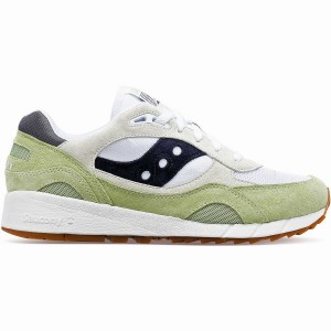 Men's Saucony Shadow 6000 Sneakers White / Mint / Navy | SG S95671-T81