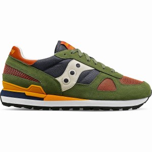 Men's Saucony Shadow Original Sneakers Green / Navy | SG S20961-Q17