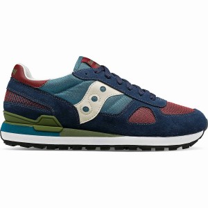 Men's Saucony Shadow Original Sneakers Navy / Green | SG S58734-J13