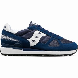 Men's Saucony Shadow Original Sneakers Navy / White | SG S05143-R87