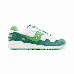 Men's Saucony Shamrock Shadow 5000 Sneakers White / Green | SG S46012-D82