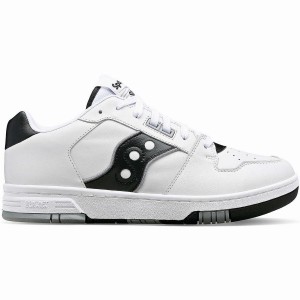 Men's Saucony Spot-Bilt™ Sonic Low Sneakers White / Black | SG S73502-Z49