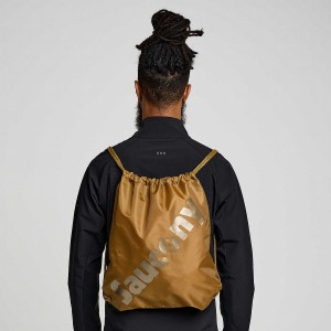 Men's Saucony String Bags Brown | SG S70983-P37