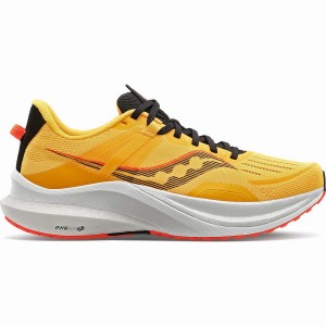 Men's Saucony Tempus Running Shoes Gold / Red | SG S17590-F87