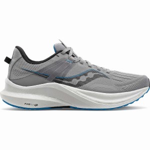 Men's Saucony Tempus Running Shoes Grey / Blue | SG S23576-D23