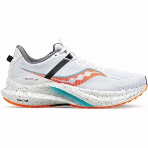 Men's Saucony Tempus Running Shoes White | SG S14657-P93