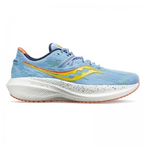 Men's Saucony Triumph 20 Running Shoes Light Blue / White | SG S21750-W60