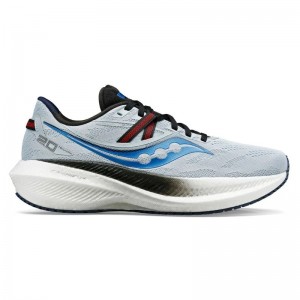 Men's Saucony Triumph 20 Running Shoes Light Blue / Black | SG S23701-E76