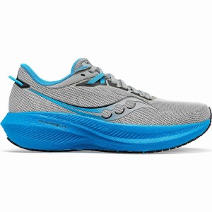 Men's Saucony Triumph 21 Running Shoes Bule Silver | SG S14590-F24