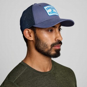 Men's Saucony Trucker Hats Blue | SG S56901-L26