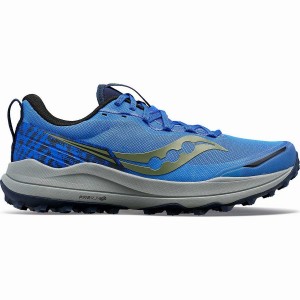 Men's Saucony Xodus Ultra 2 Running Shoes Blue / Navy | SG S87912-T60