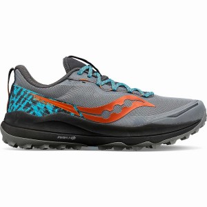 Men's Saucony Xodus Ultra 2 Running Shoes Grey / Black | SG S59734-U02