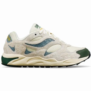 Men's Saucony x Colour Plus Grid Shadow 2 Sneakers Beige / Green | SG S76924-Y26