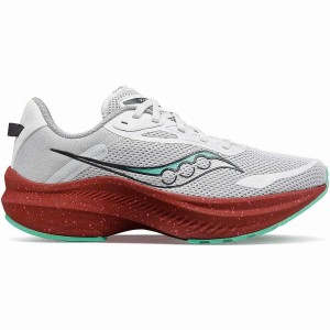 Women's Saucony Axon 3 Running Shoes White / Red | SG S26530-P36