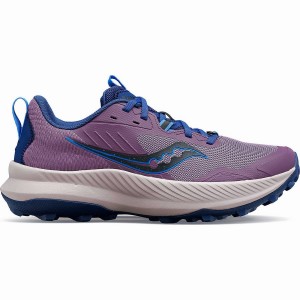 Women's Saucony Blaze TR Running Shoes Purple / Indigo | SG S16724-D62