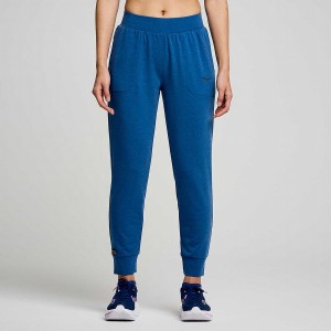 Women's Saucony Boston Pants Indigo | SG S84935-B61