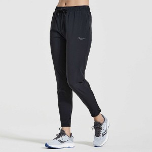 Women's Saucony Boston Woven Pants Black | SG S78526-Z51