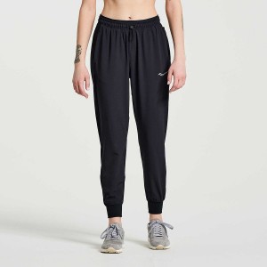 Women's Saucony Boston Woven Pants Black | SG S51698-L95