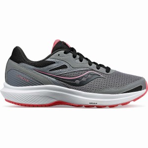 Women's Saucony Cohesion 16 Wide Walking Shoes Grey | SG S92085-S26