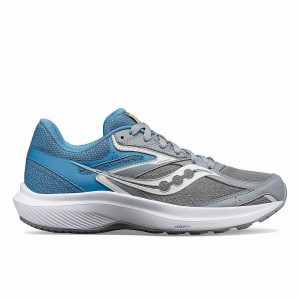 Women's Saucony Cohesion 17 Running Shoes Grey / Blue | SG S28946-R56