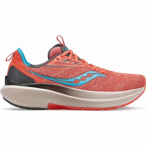 Women's Saucony Echelon 9 Running Shoes Blue / Coral | SG S86451-J98