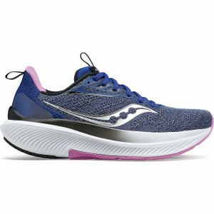 Women's Saucony Echelon 9 Running Shoes Indigo / Purple | SG S60289-W84