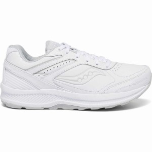 Women's Saucony Echelon Walker 3 Walking Shoes White | SG S47365-T89