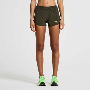 Women's Saucony Elite Split Shorts Umbra | SG S02789-L12