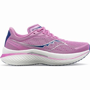 Women's Saucony Endorphin Speed 3 Running Shoes Purple / Indigo | SG S90486-B10