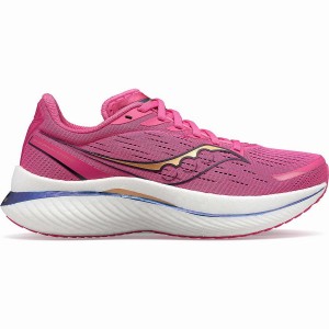 Women's Saucony Endorphin Speed 3 Running Shoes Pink / Navy | SG S97834-M43