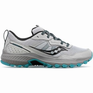 Women's Saucony Excursion TR16 Trail Running Shoes Grey / Blue | SG S64190-B02