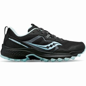 Women's Saucony Excursion TR16 Trail Running Shoes Black / Blue | SG S89752-S27