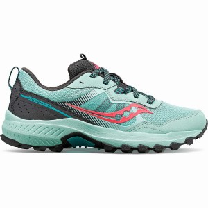 Women's Saucony Excursion TR16 Trail Running Shoes Turquoise / Pink | SG S91276-D50