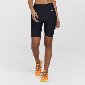 Women's Saucony Fortify 8" Biker Shorts Black | SG S07846-T01