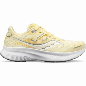 Women's Saucony Guide 16 Running Shoes Yellow / White | SG S09381-E79