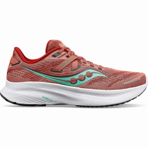 Women's Saucony Guide 16 Wide Running Shoes Orange / Turquoise | SG S24516-A18