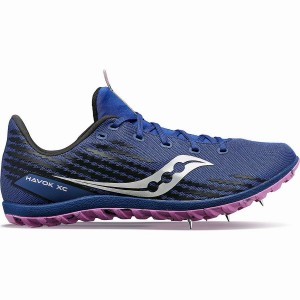 Women's Saucony Havok XC 3 Spike Track Spikes Indigo | SG S12758-M10