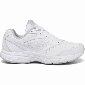 Women's Saucony Integrity Walker 3 Extra Wide Walking Shoes White | SG S58072-Y25