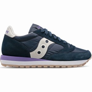 Women's Saucony Jazz Original Sneakers Navy / Purple | SG S54983-B02