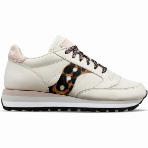 Women's Saucony Jazz Triple Sneakers Beige / Leopard | SG S32570-Y20