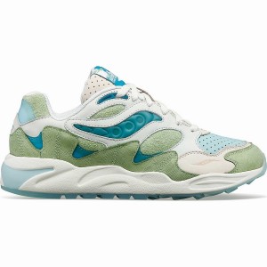 Women's Saucony Marsh Grid Shadow 2 Sneakers Green / Brown | SG S50649-D60